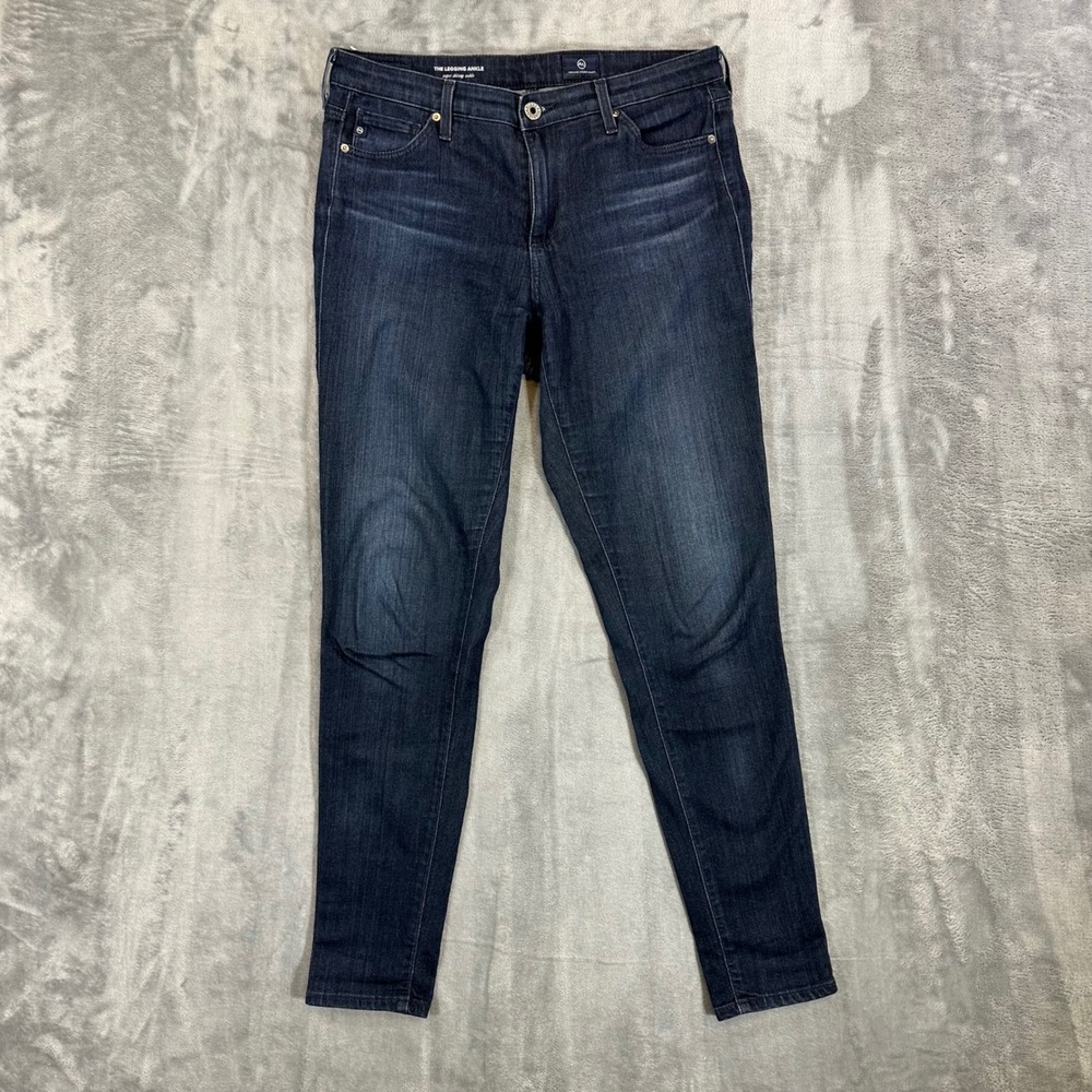 AG Adriano Goldschmied The Legging Ankle Skinny Jeans Women's Size 28 Dark Blue